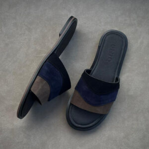 Three-layer-color-slide Tiered Multi-Color Upper Slipper for men